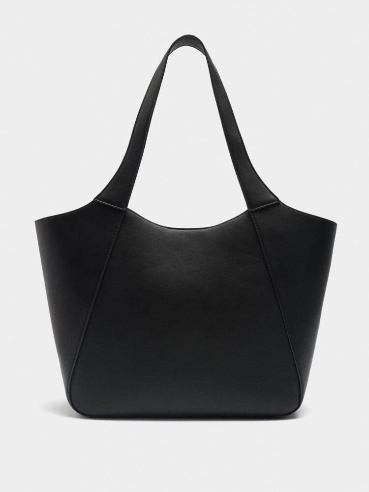 Bolso Shopper Con Bolsa Extraíble negro