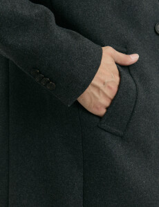 300260 SOBRETODO HARRINGTON LABEL Gris Oscuro