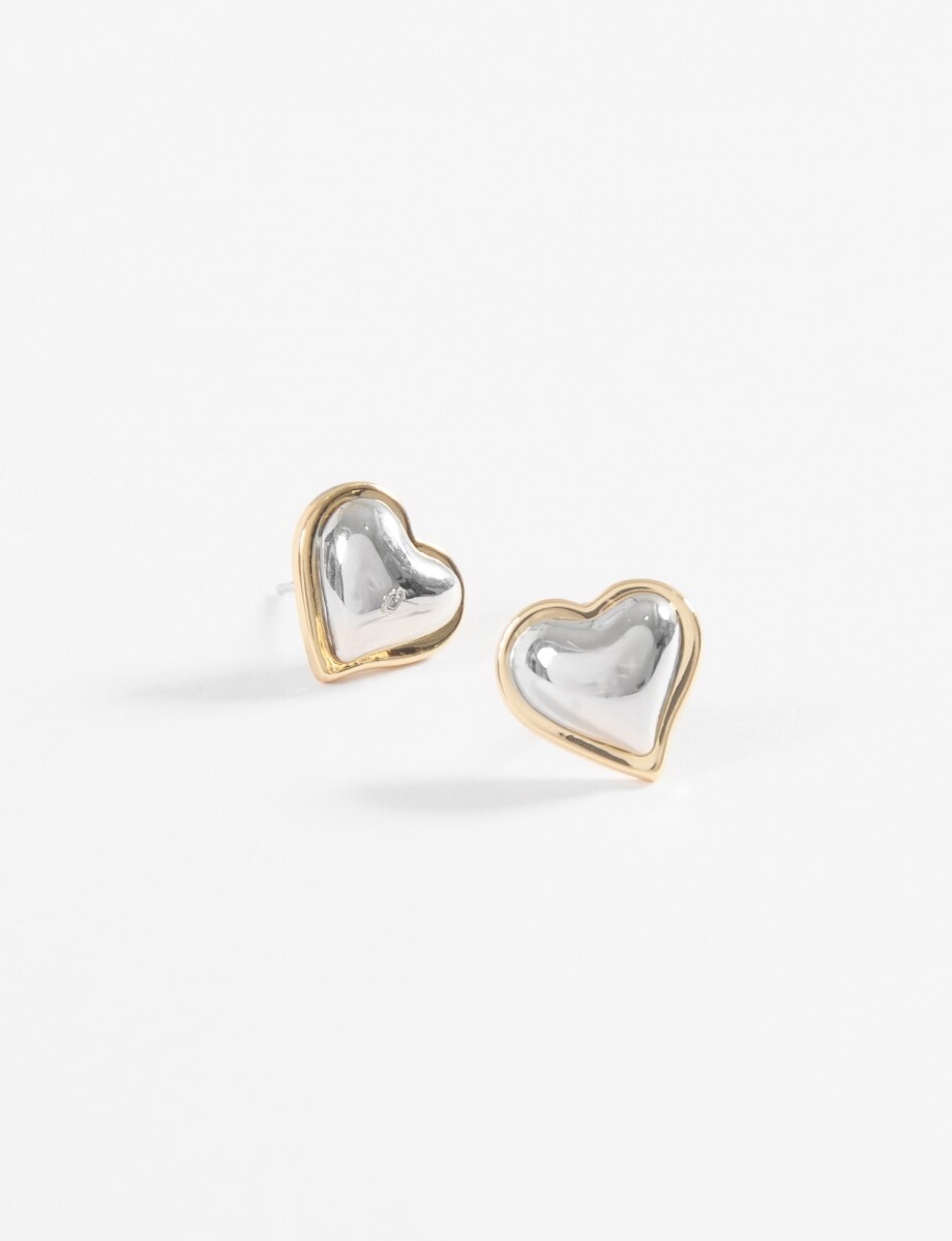 Caravanas cora bicolor - dorado 