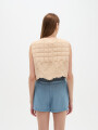 Chaleco Pufia Beige Claro