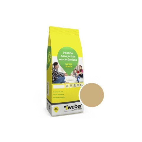 Pastina weber classic juntas 2kg Beige Pastina Weber Classic Juntas 2kg Beige