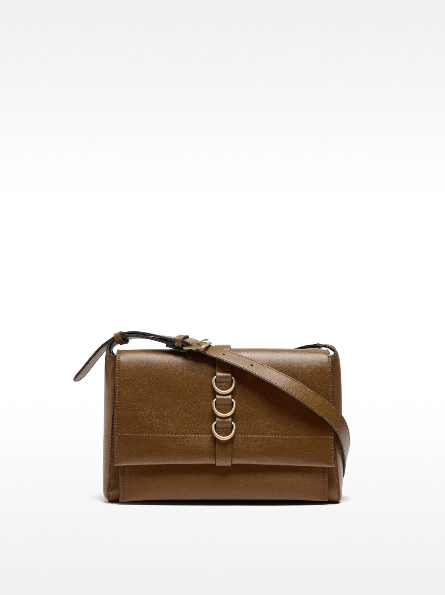 Bolso Bandolera Con Solapa Imantada - camel 