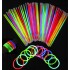 Pulseras Flúo Pack De 200 Unidades Luminosas Colores Neón Pulseras Flúo Pack De 200 Unidades Luminosas Colores Neón
