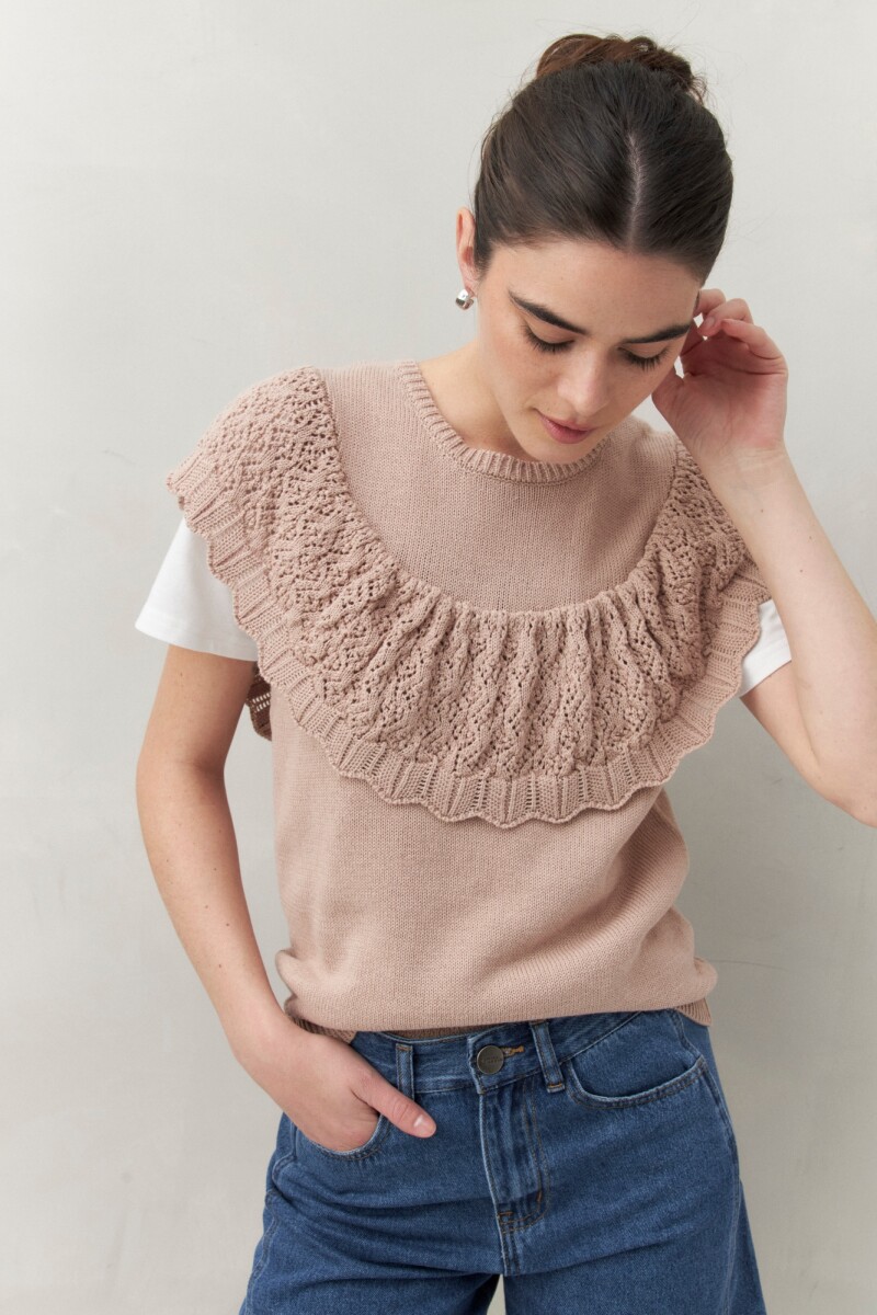 CHALECO LUPE Tostado