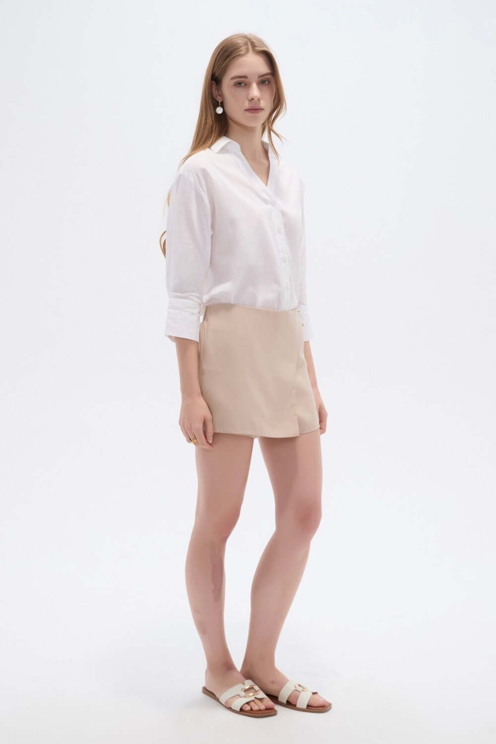Short Pollera Urielk Beige