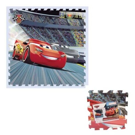 Alfombra de Goma Eva Disney Cars 30 cm X 30 cm 9 Piezas 001