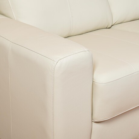 SOFA C/CHAISE MÁS DE 4 CUERPOS CUERO-100-NATURAL NATURAL-BEIGE TEXAS CRUDO