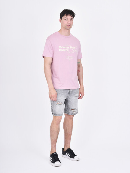 REMERA SORRY ROSA VIEJO