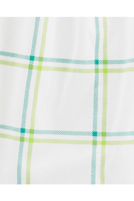 Vestido solera de algodón diseño a cuadros Sin color