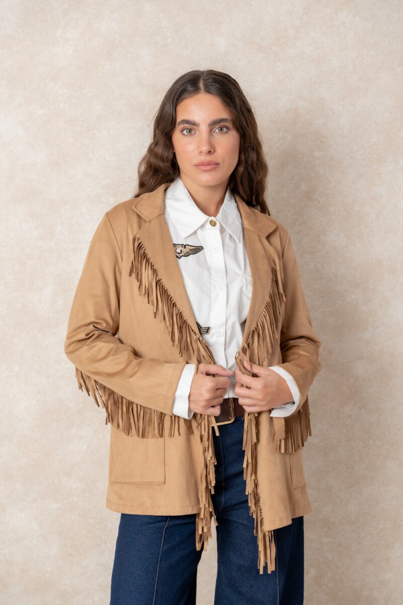 CHAQUETA DORA - Camel 