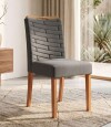 Silla Julia tapizada Linea Milan Gris Granito