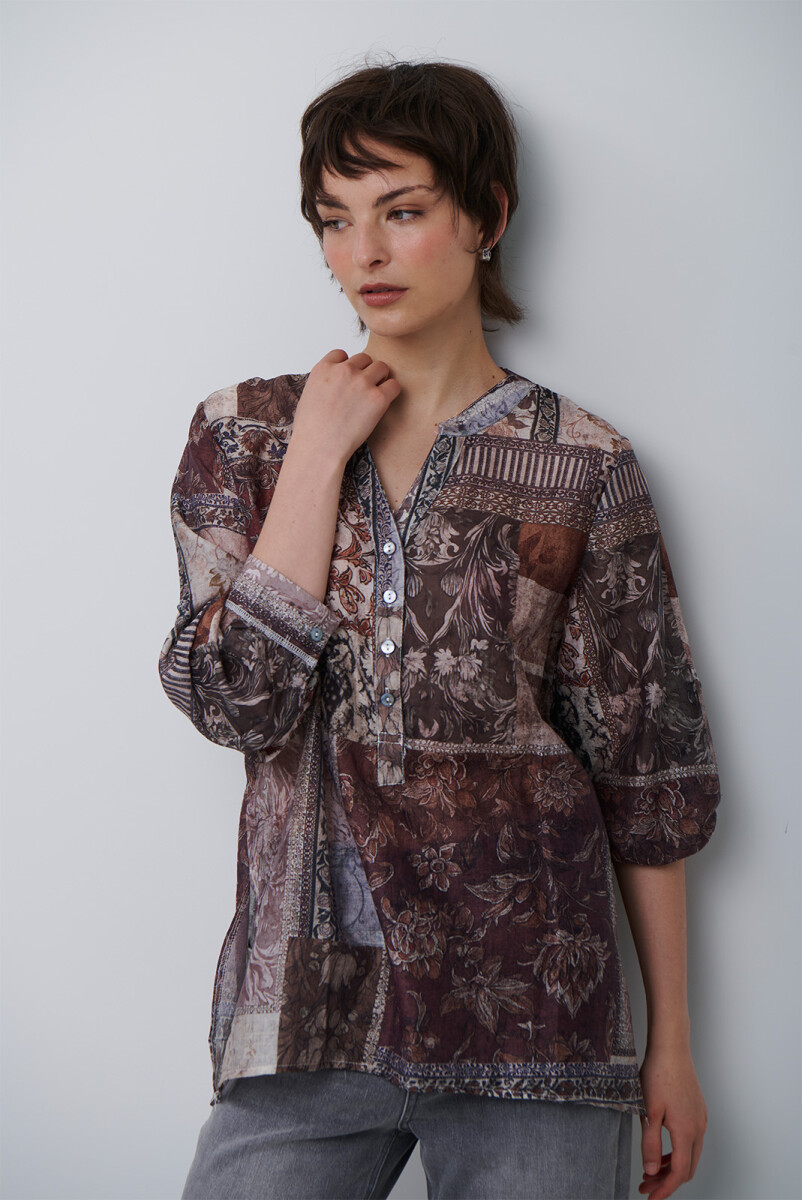 CAMISA JULIA RIMA - BEIGE 