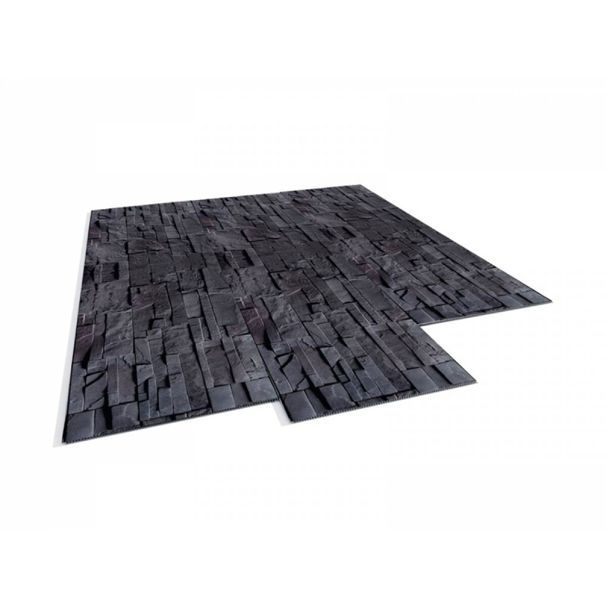 Kit Pared Pvc Pedra/black 4,90 M2 