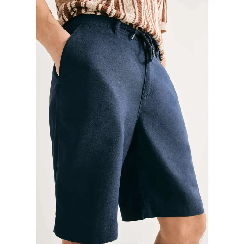 BERMUDA MASC AZUL ESCURO