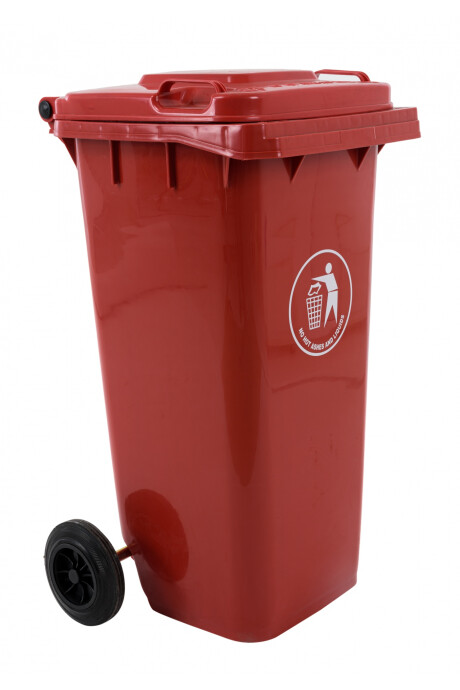 Contenedor De Residuos Rojo - 120 Litros Contenedor De Residuos Rojo - 120 Litros