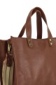 Cartera de mujer cuero 100 % Marrón