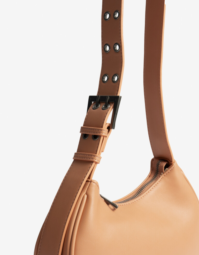 City Cartera Casual Baguette - Naranja Durazno