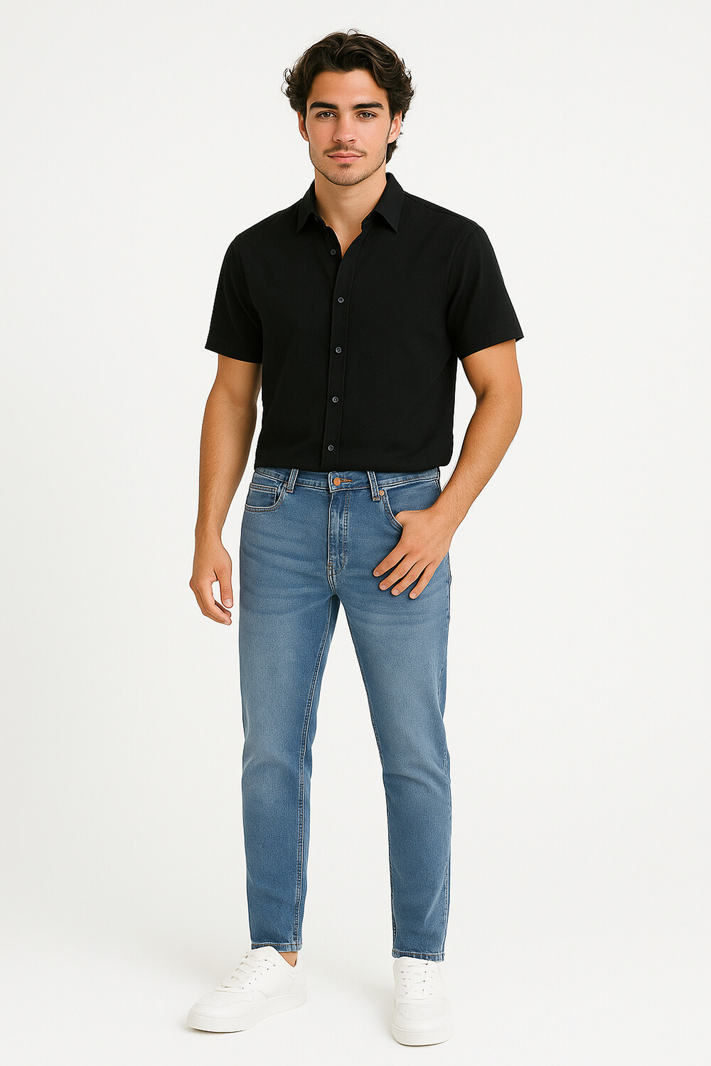 Pantalon Kunming Azul Grisaceo