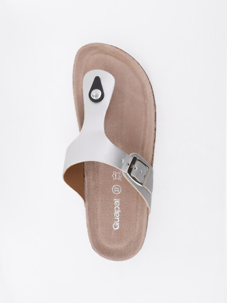 SANDALIA BIRKIN PLATEADO