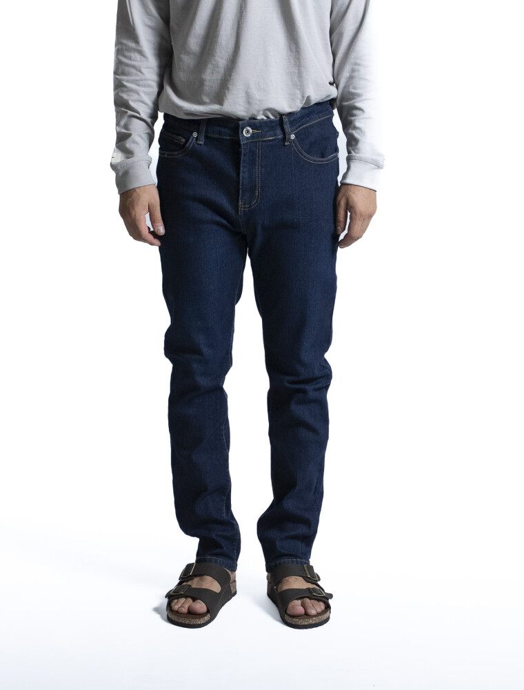 Jean Regular Fit Largo 30 Azul Oscuro