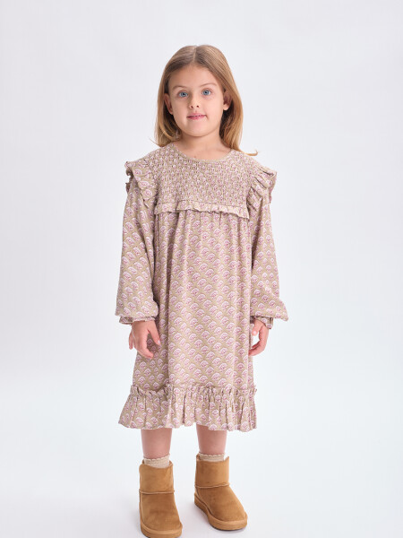 Vestido estampa boho Verde