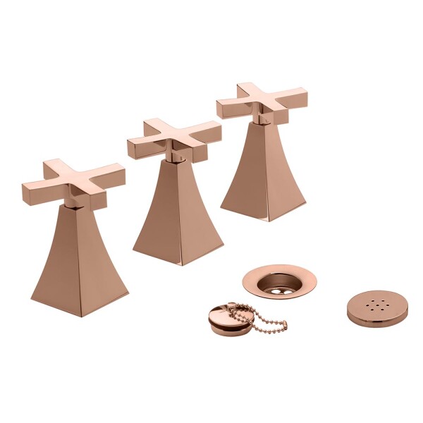 GRIFERÍA DE BIDET BIMANDO MODELO URBANO ROSE GOLD Grifería De Bidet Bimando Modelo Urbano Rose Gold