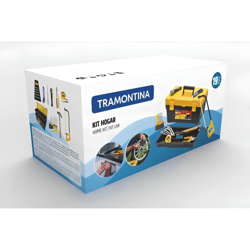 Kit de Herramientas Tramontina 19 Pzas en Caja Organizadora Kit de Herramientas Tramontina 19 Pzas en Caja Organizadora