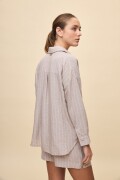 CAMISA SAUZAL STRIPED Tostado
