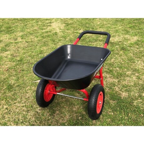 Carretilla Tolva Plastica 80L 2 ruedas NEGRO