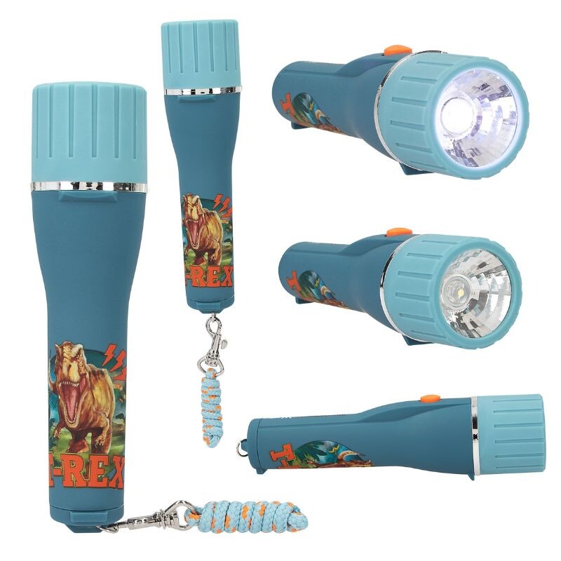 Linterna con temporizador Dino Azul