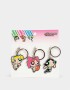 Llavero Metal Set De Llaveros Chicas Superpoderosas - Combinacion Multicolor