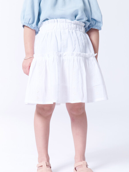 Pollera broderie Blanca