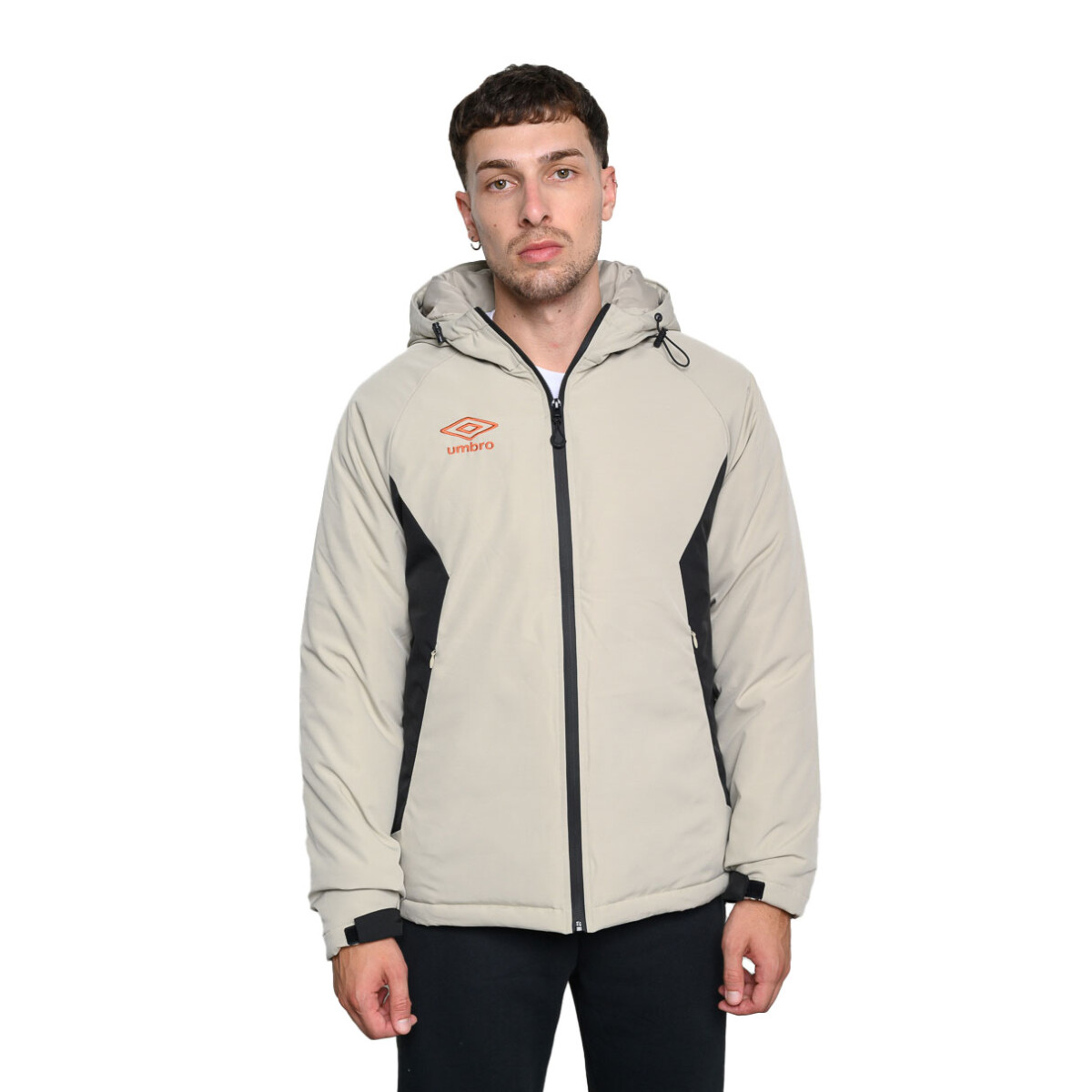 Campera de Hombre Umbro - Beige - Negro 