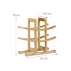 Vinera Soporte Madera bambú para 9 botellas de vino Vinera Soporte Madera Bambú Para 9 Botellas De Vino