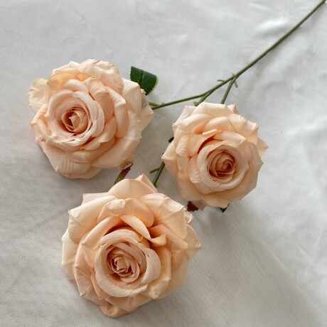 Rosa Tres Flores Naranja Claro