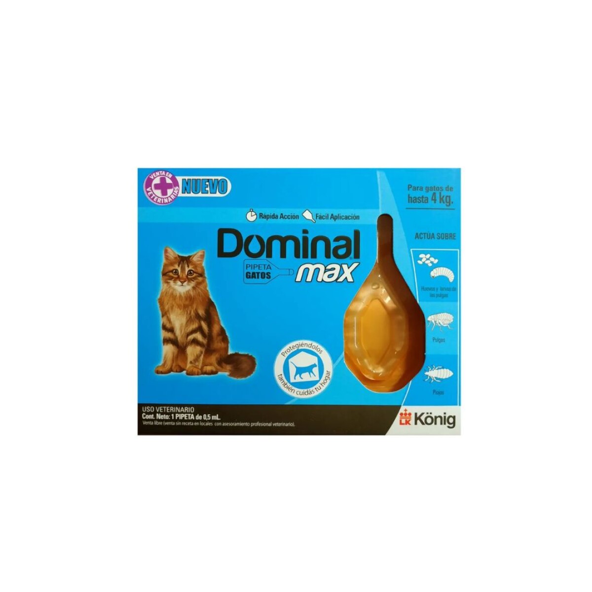 PIPETA DOMINAL MAX GATO 4 - KG 