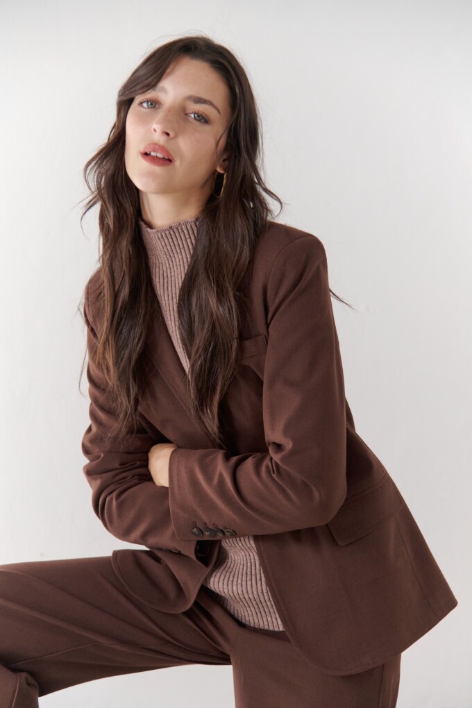 BLAZER LANA FRIA CHOCOLATE