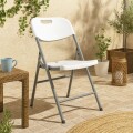 SILLA PLEGABLE REFORZADA PARA EXTERIOR - BLANCA SILLA PLEGABLE REFORZADA PARA EXTERIOR - BLANCA