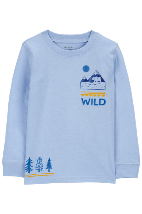Remera de algodón, manga larga, estampa naturaleza. Talles 2-5T Remera de algodón, manga larga, estampa naturaleza. Talles 2-5T