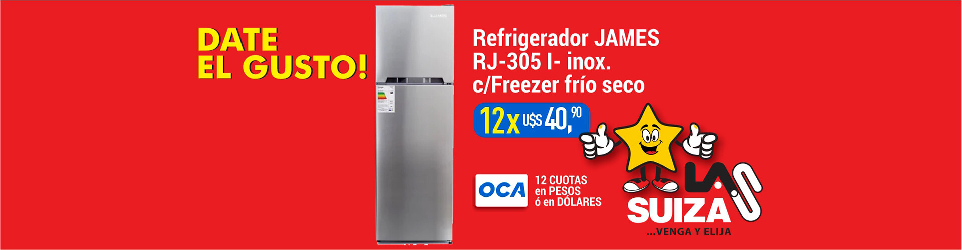 Refrigerador James 305 Inox