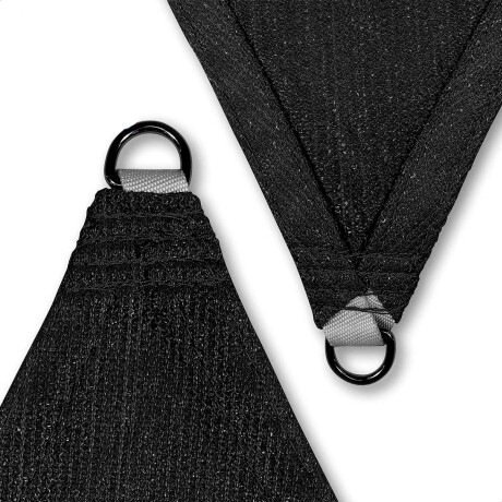 Lona Toldo Vela Rectangular Filtro Uv 3X4m Sombra Negro