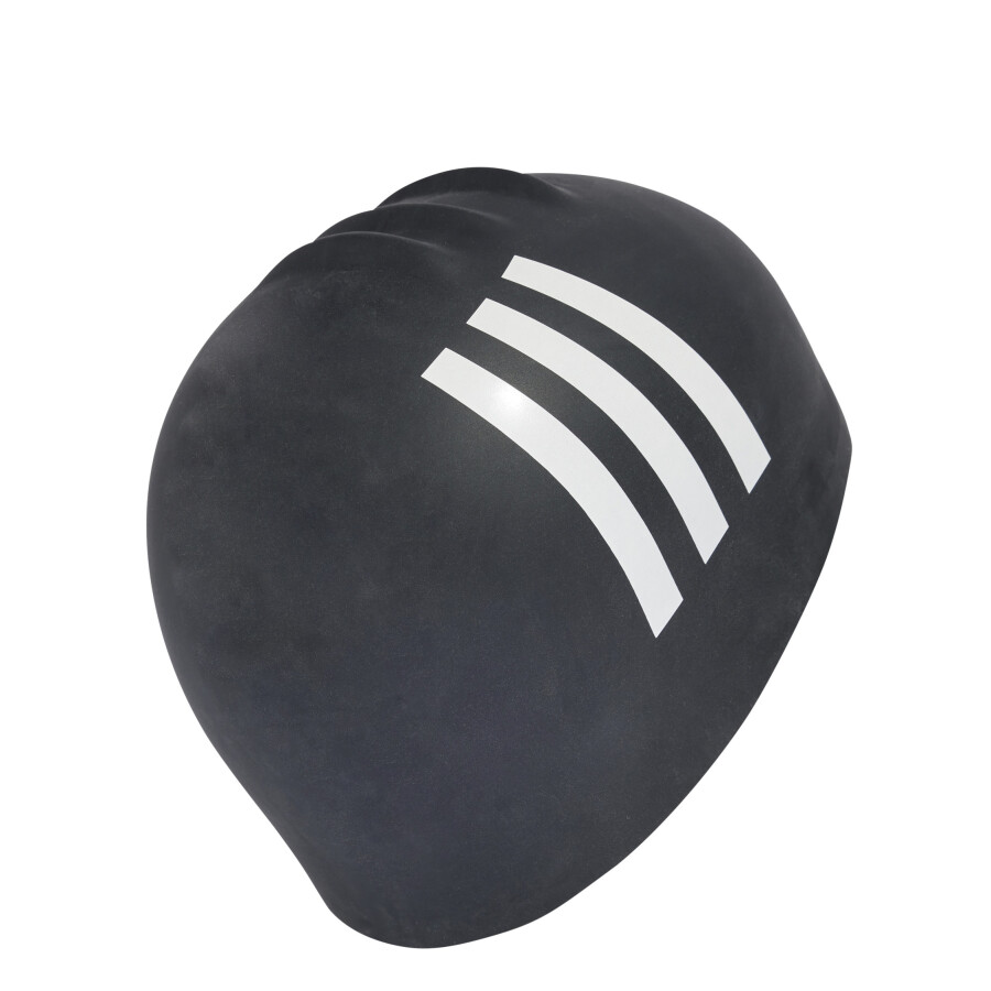 Gorro Adidas de Baño 3S Negro - Blanco