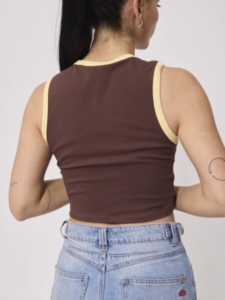 MUSCULOSA RUSTY BELIN CHOCOLATE