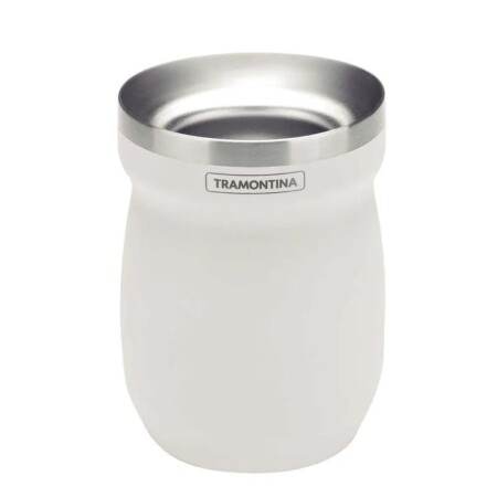 MATE TRAMONTINA BLANCO ACERO INOX 240 ml Blanco