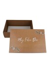 Caja Rectangular Impresa 20x30x9 cm - MUY FELIZ DIA Caja Rectangular Impresa 20x30x9 cm - MUY FELIZ DIA