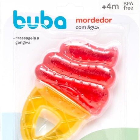 Mordillo silicona con agua Heladito rosado