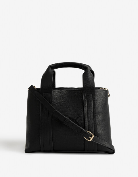 City Cartera Formato City Bicolor - Negro