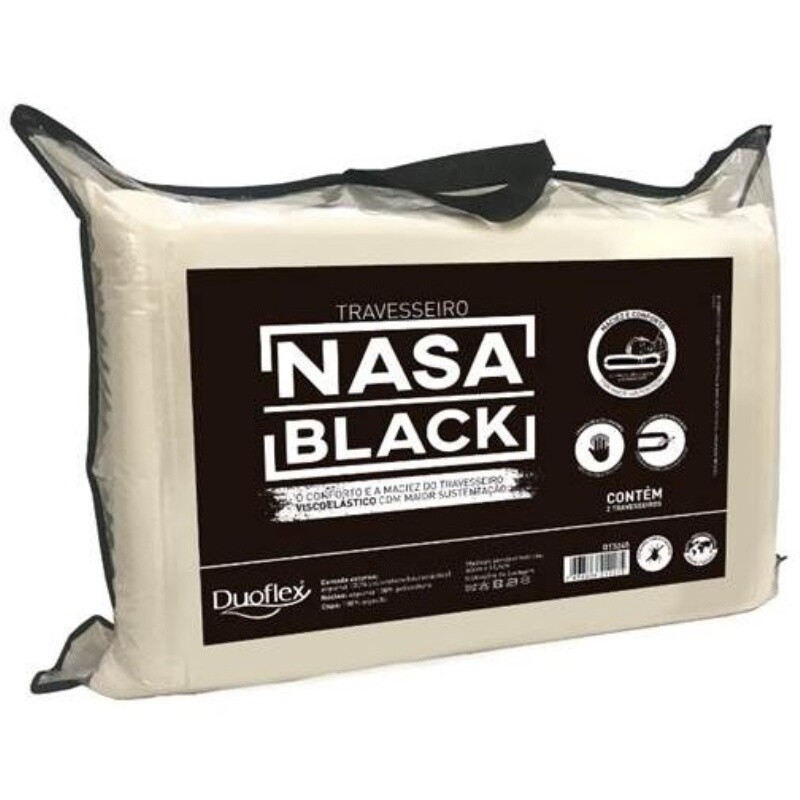 Almohada Duoflex Nasa Black Pack X 2 Dt3246 Almohada Duoflex Nasa Black Pack X 2 Dt3246