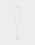 Collares Largos Con flores Collar Largo Con Flor - Dorado