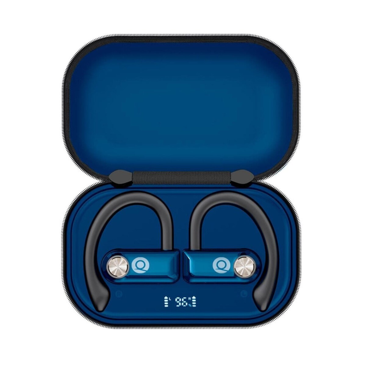 Auricular Deportivo QTFOE10 BT 5.1/100H/IPX4/LED-AZ 
